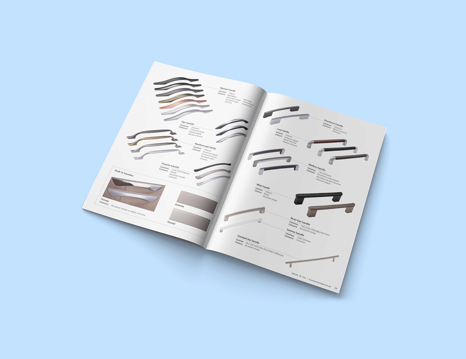 Product brochure for a bespoke wardrobe manufacturer