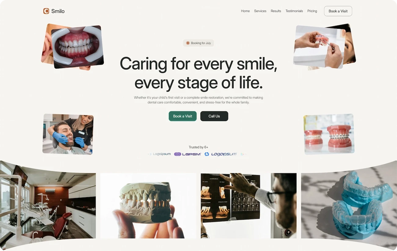 smilo website hero section