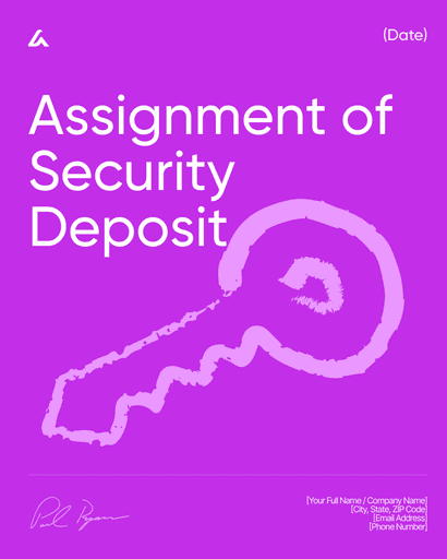 Assignment of Security Deposit