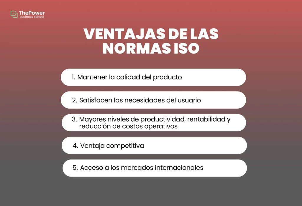 Ventajas de las normas iso