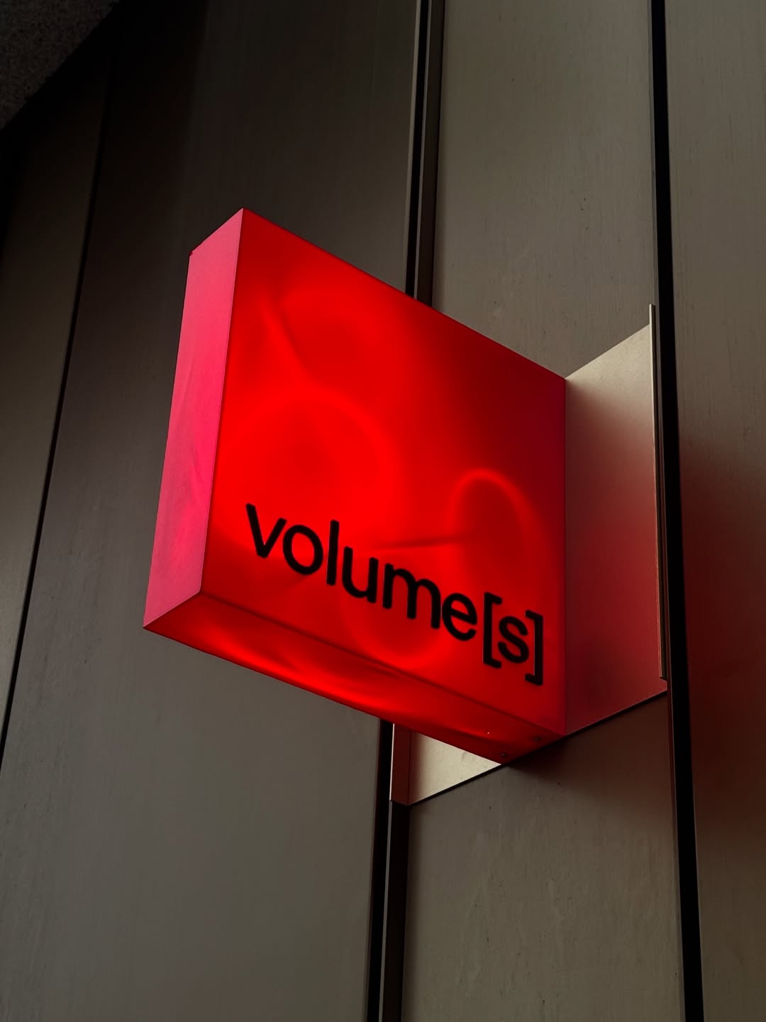 Volumes Logo on wall signage