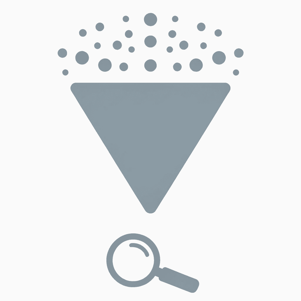  Funnel diagram showing many scholarship opportunities being filtered into personalized matches