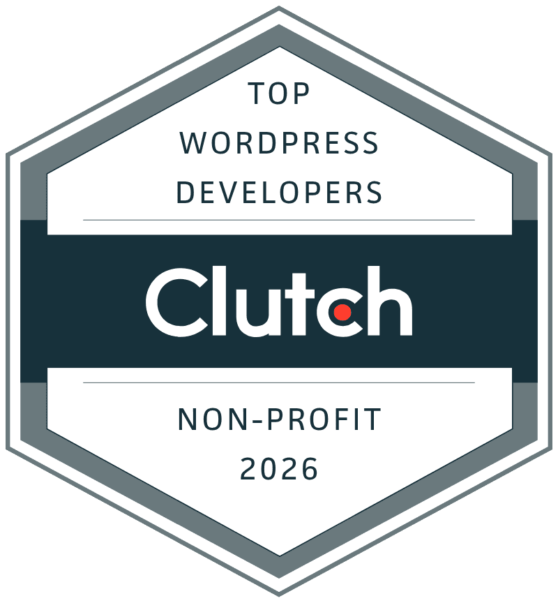 Clutch Top WordPress Developers Non-Profit 2026 Badge