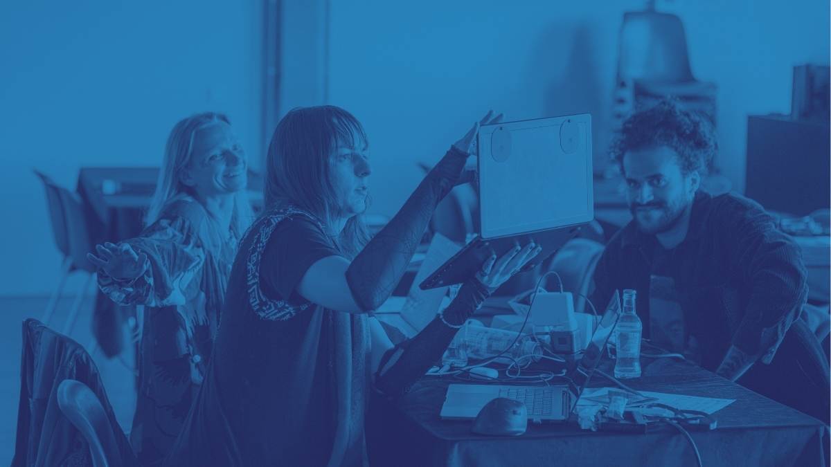 People in a large audience