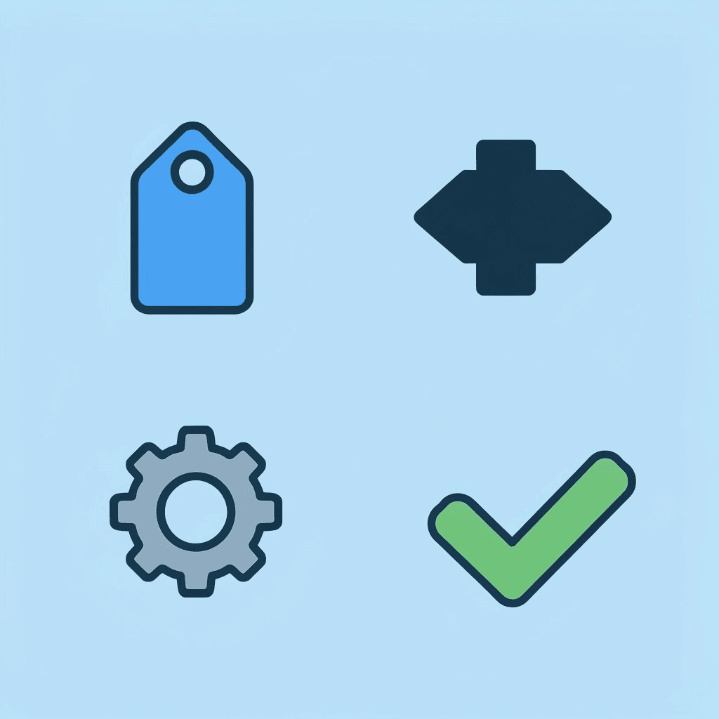 Four-box grid showing closure, collar, fabric, and occasion features for both garment types