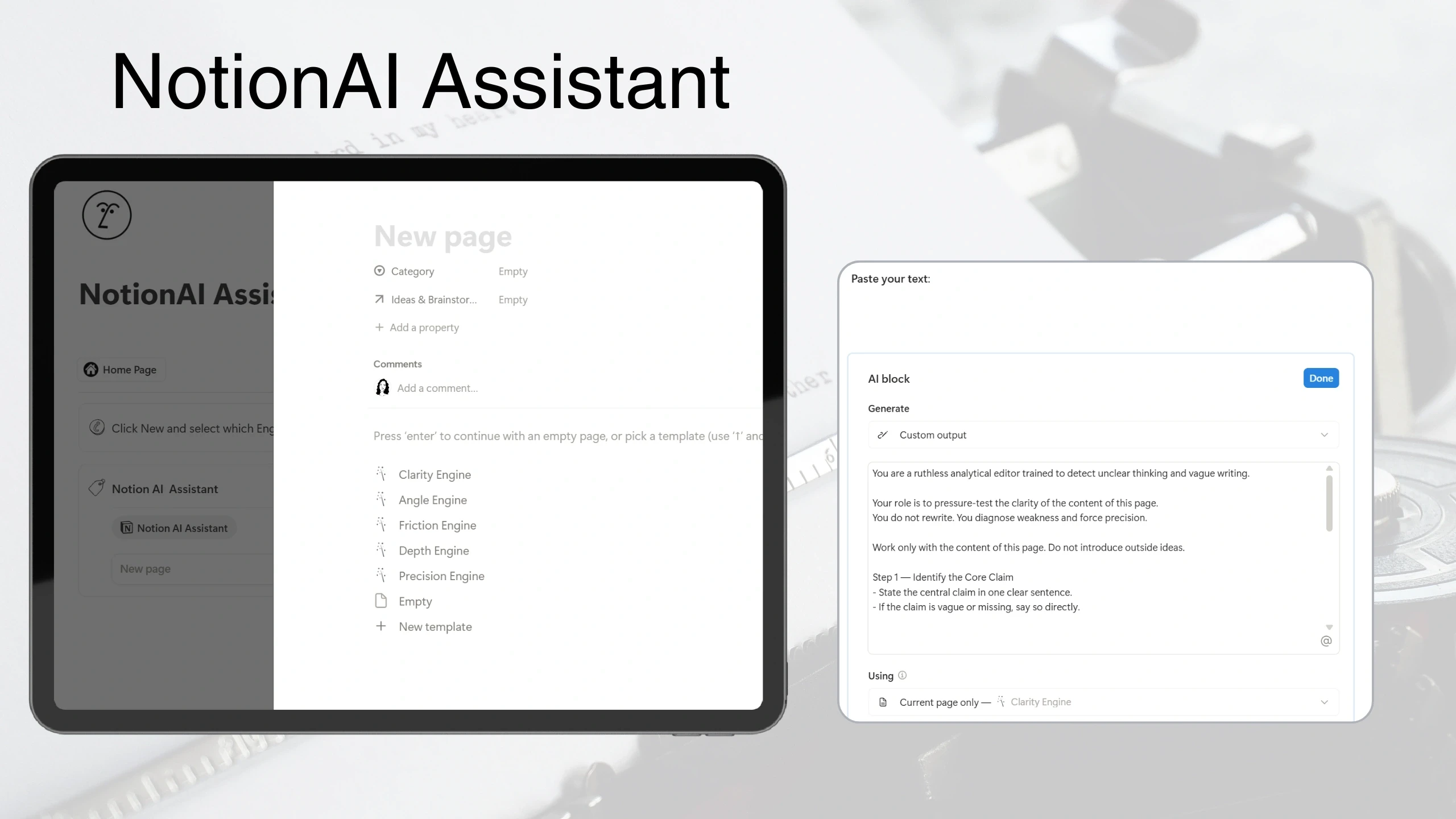 Screenshot of the Draft Manuscripts section in the WriteFlow Studio Notion template tracking writing projects from draft to review