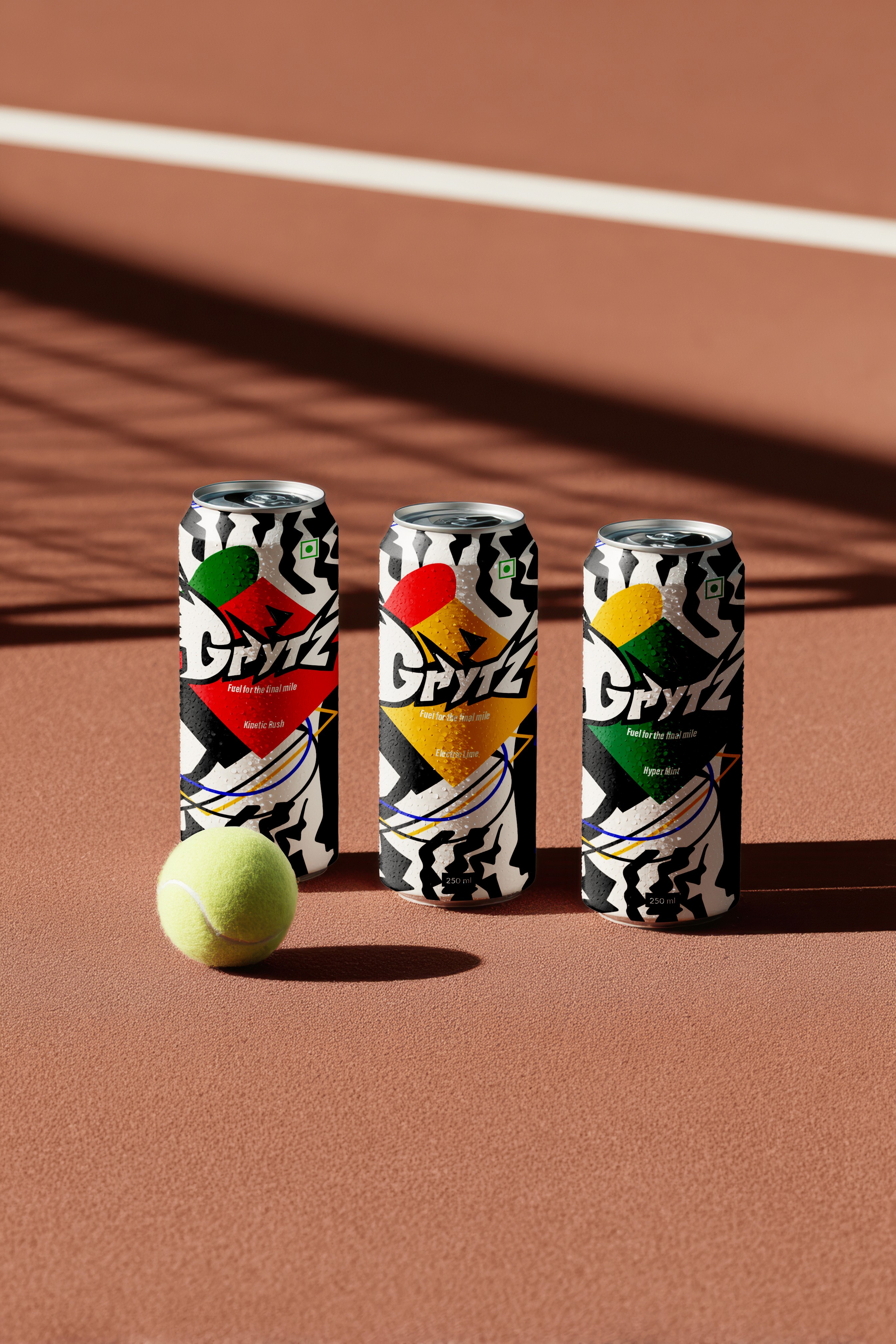 Minimalist coffee can design in hand – black and white packaging with bold typography