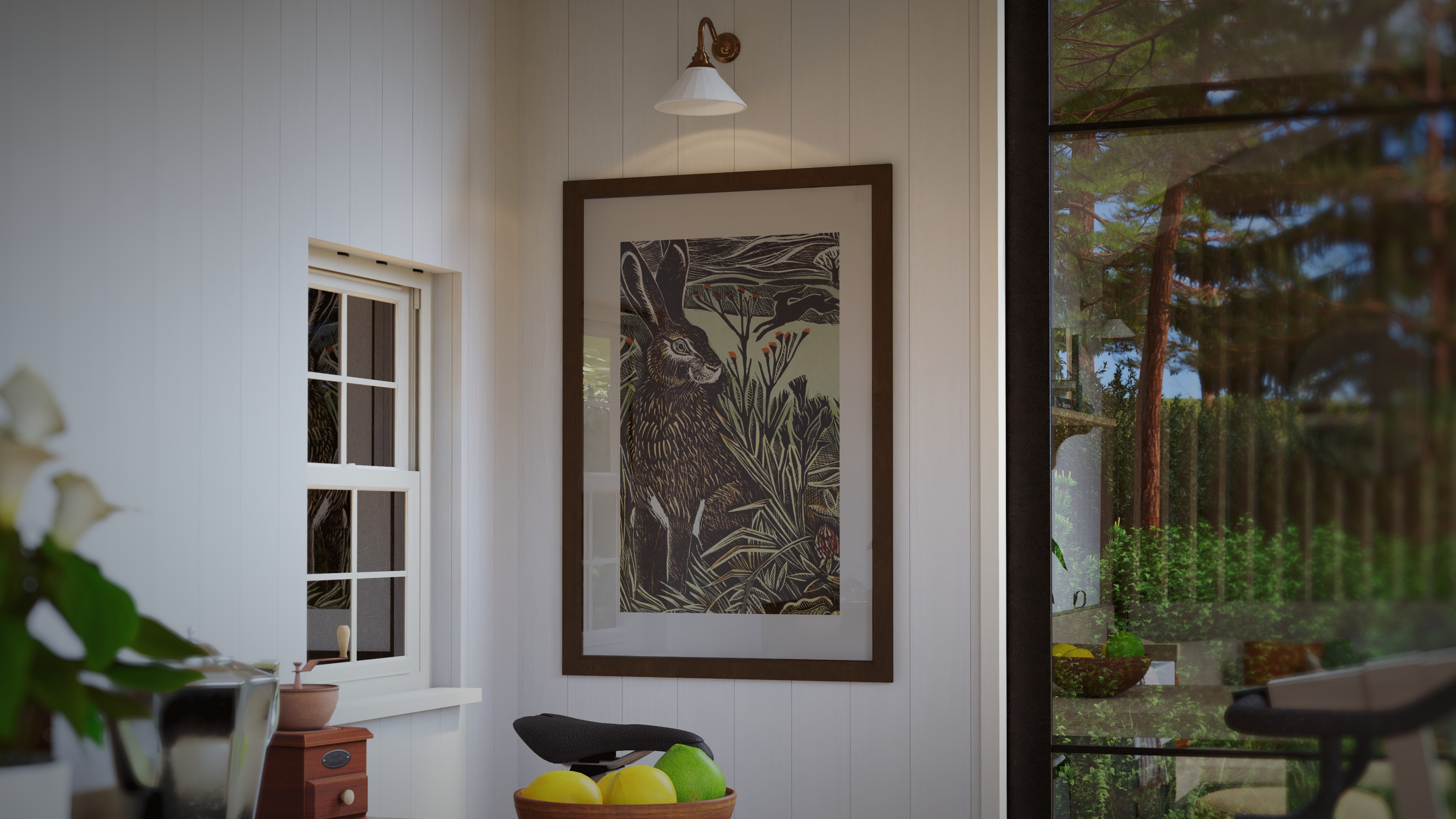 Bothy Print Interior Visualisation