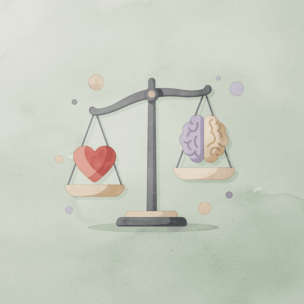 Balance scale icon representing Printful vs Printify comparison