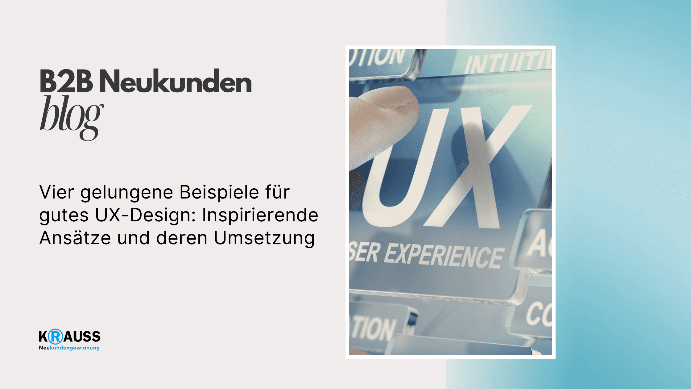 Vier gelungene Beispiele für gutes UX-Design: Inspirierende Ansätze und deren Umsetzung