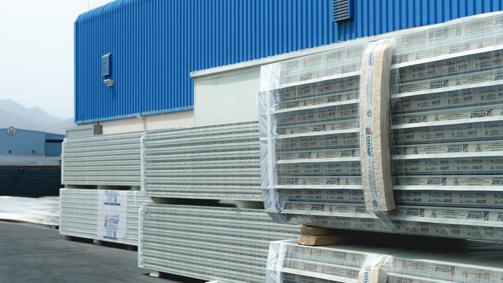 Packed Emaar RockwoolSandwich Panels