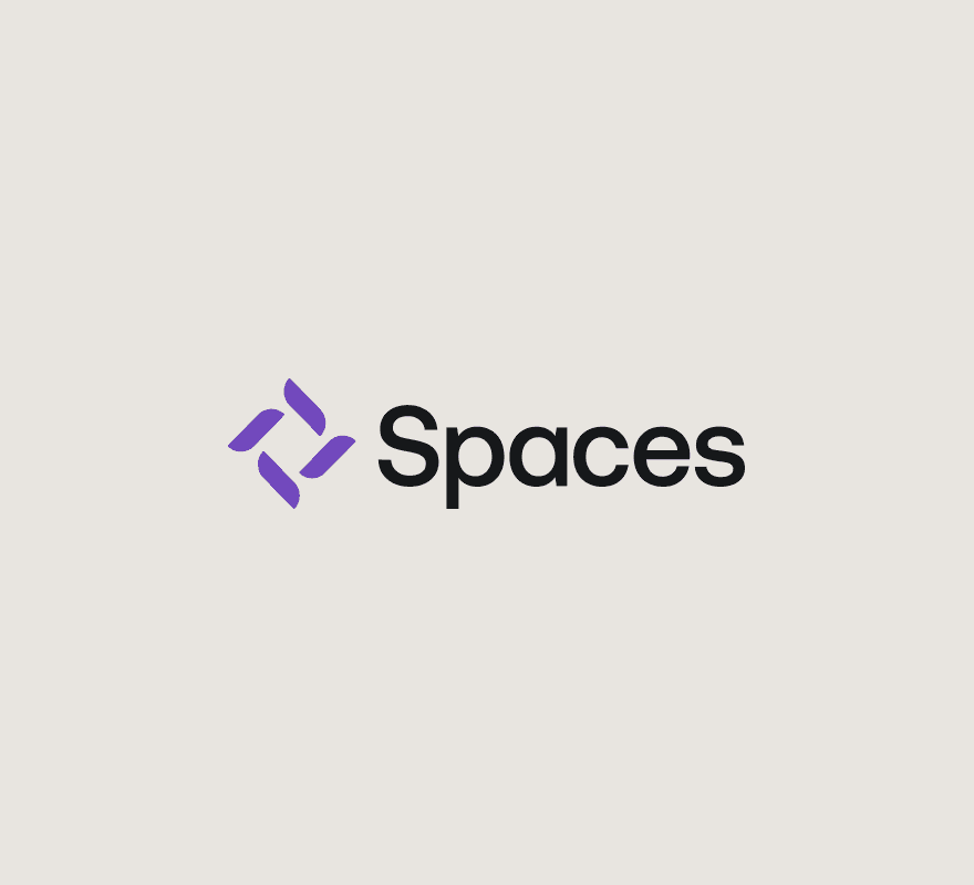 Spaces logo.