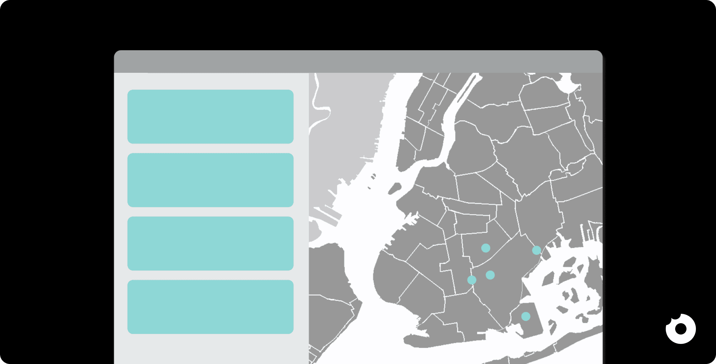 map listing wireframe