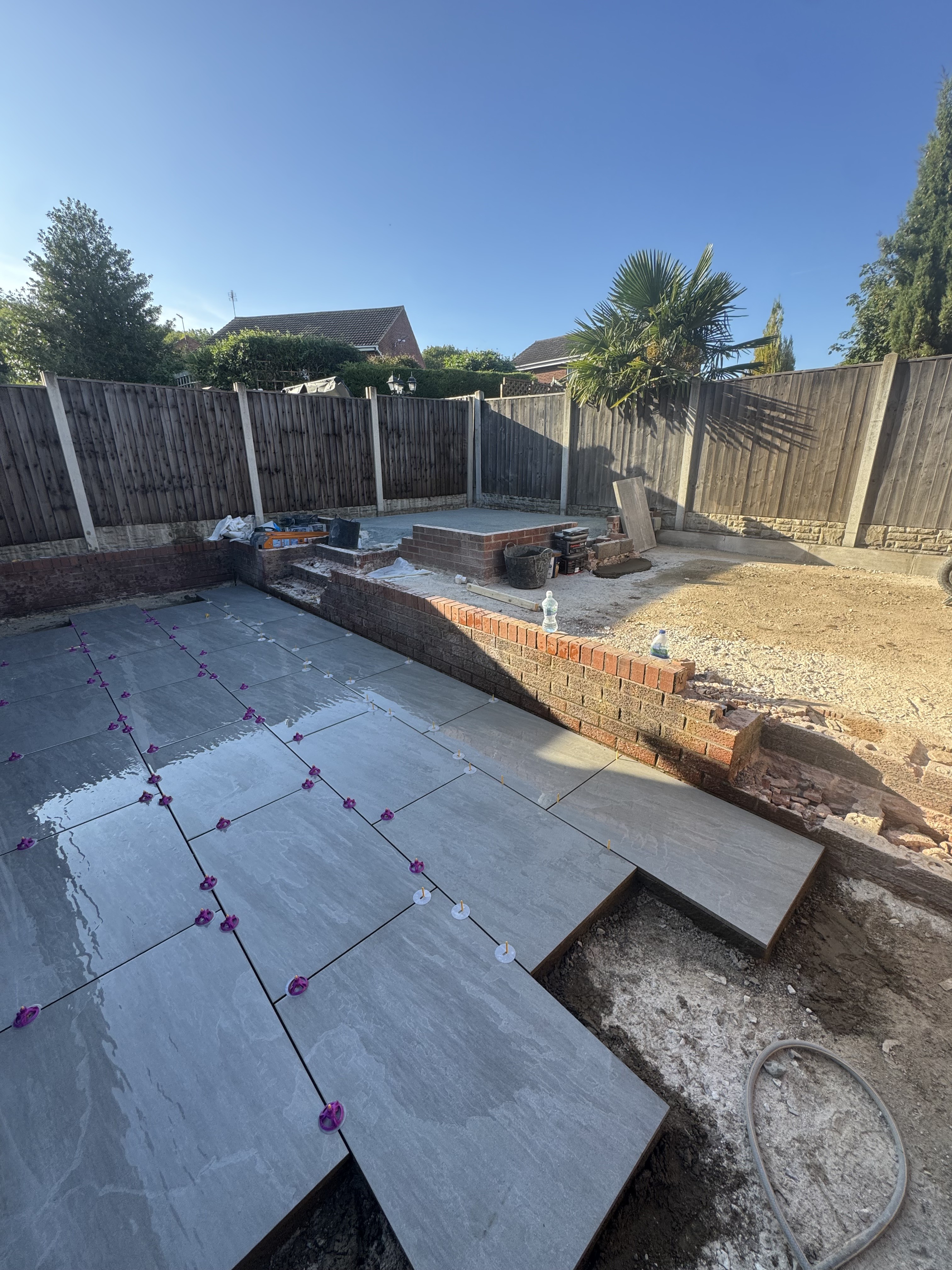 Using a circular board we plummed up the freshly quarried stone to a perfect circle.