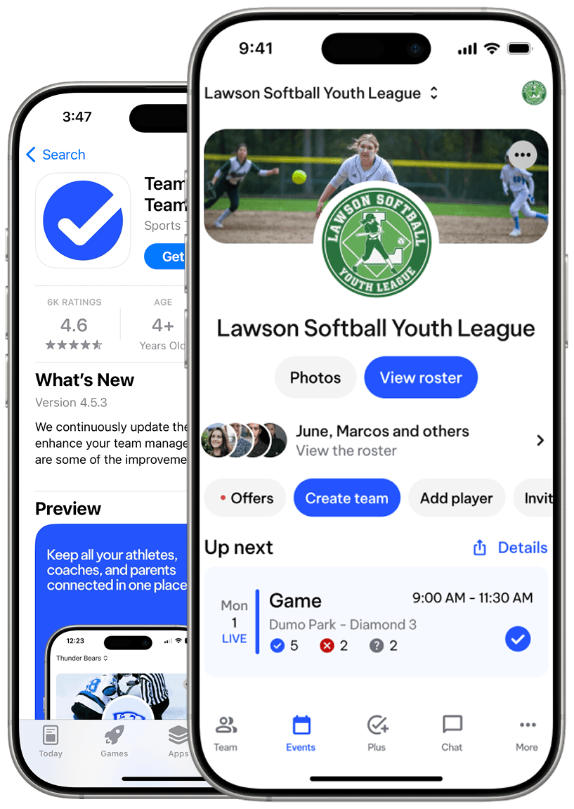 TeamLinkt's Softball Team App 