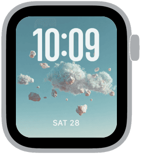 cloud market Apple Watch face preview 4 featuring summer and spring.