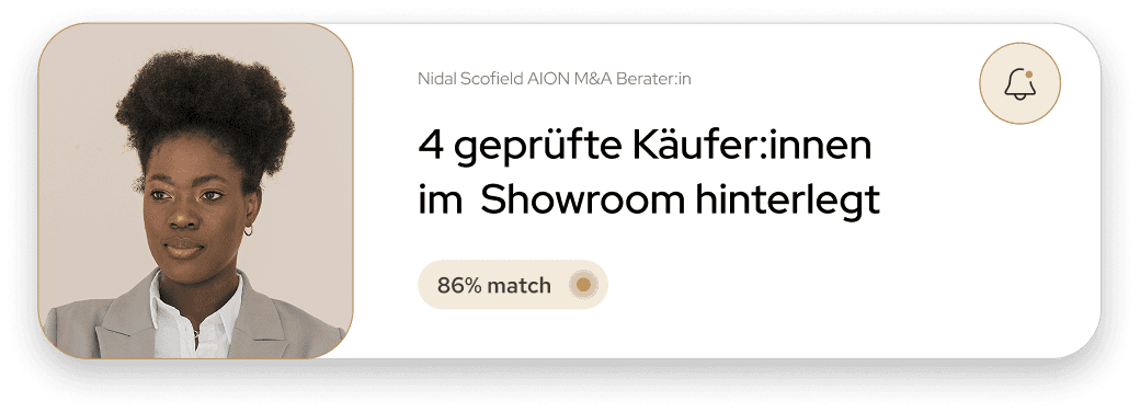 A pop-up graphic showing a notificaiton