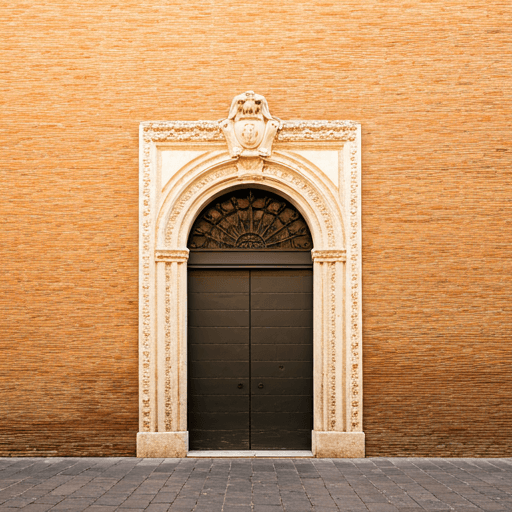 Dettaglio architettonico di un prestigioso palazzo storico italiano
