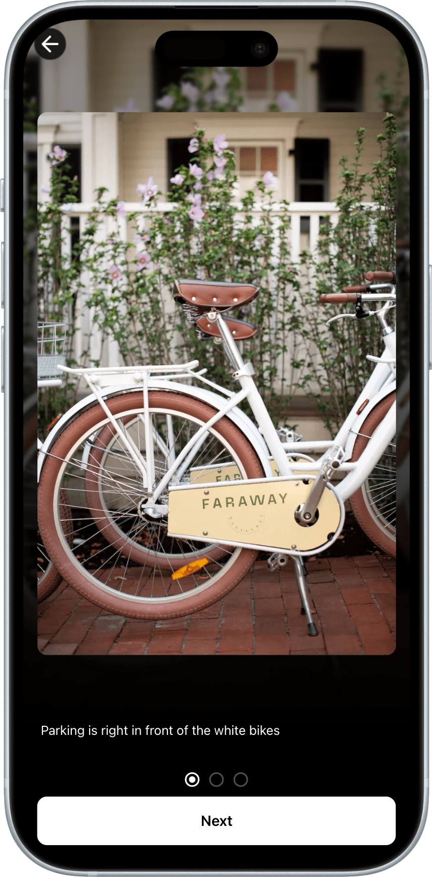 Check-in step 1: parking