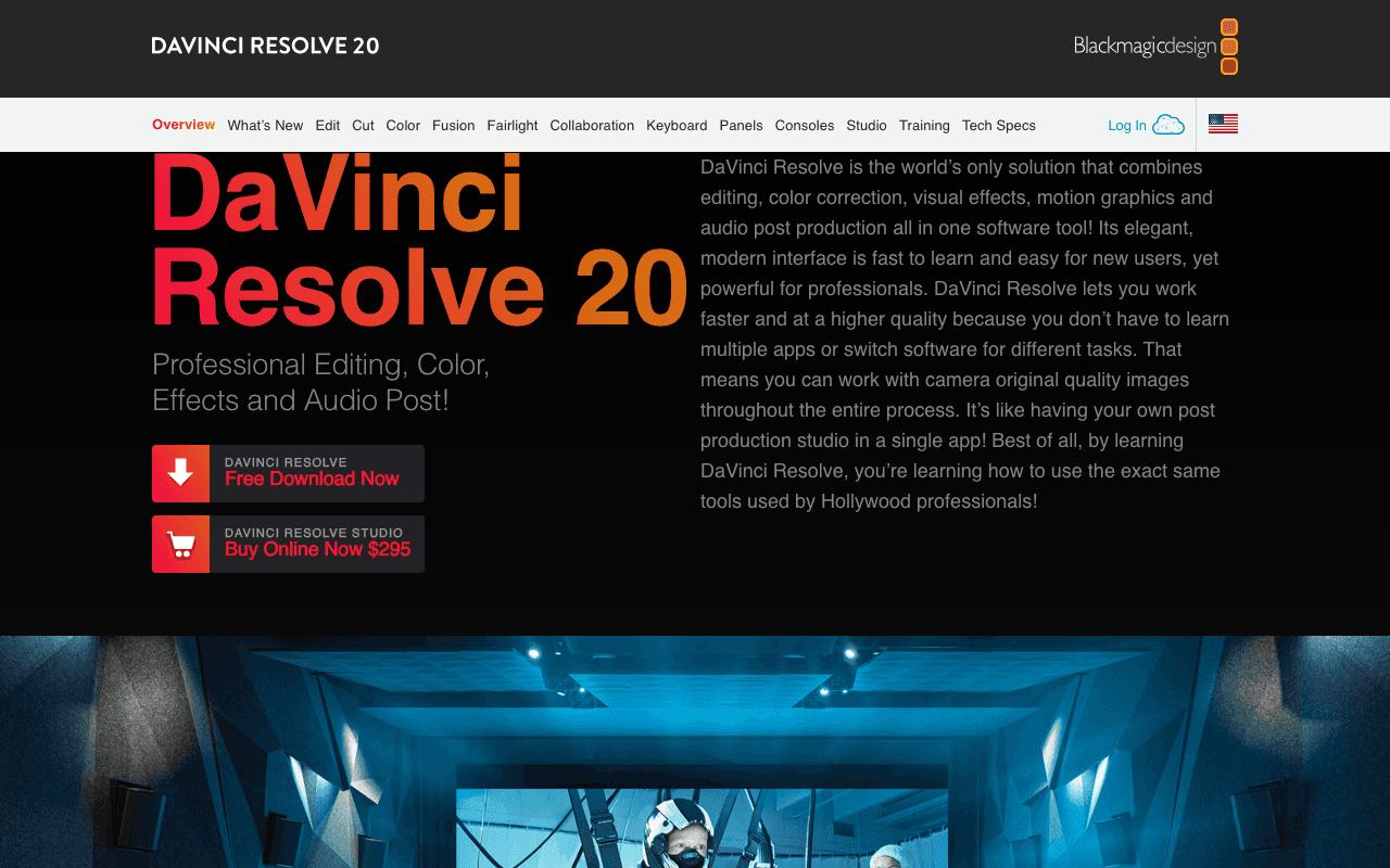 DaVinci Resolve екранна снимка