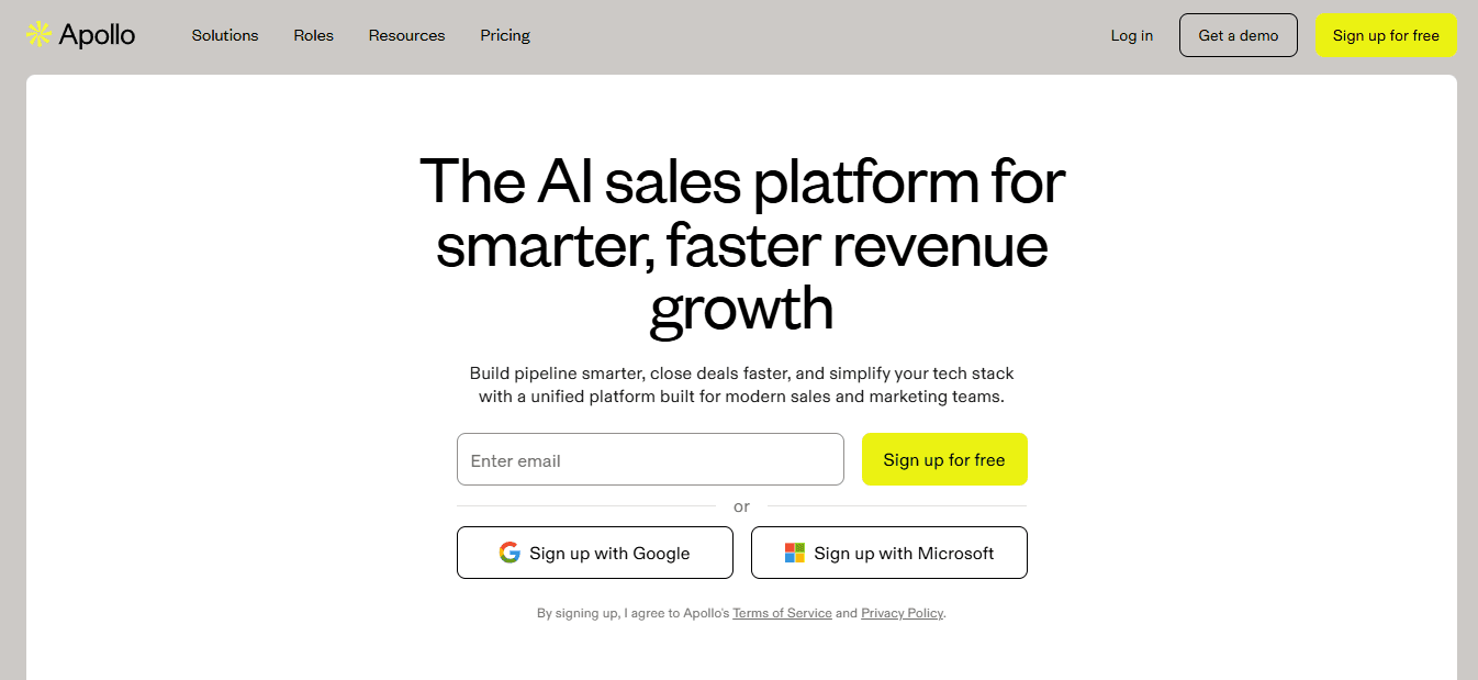 Apollo.io&nbsp;&nbsp;