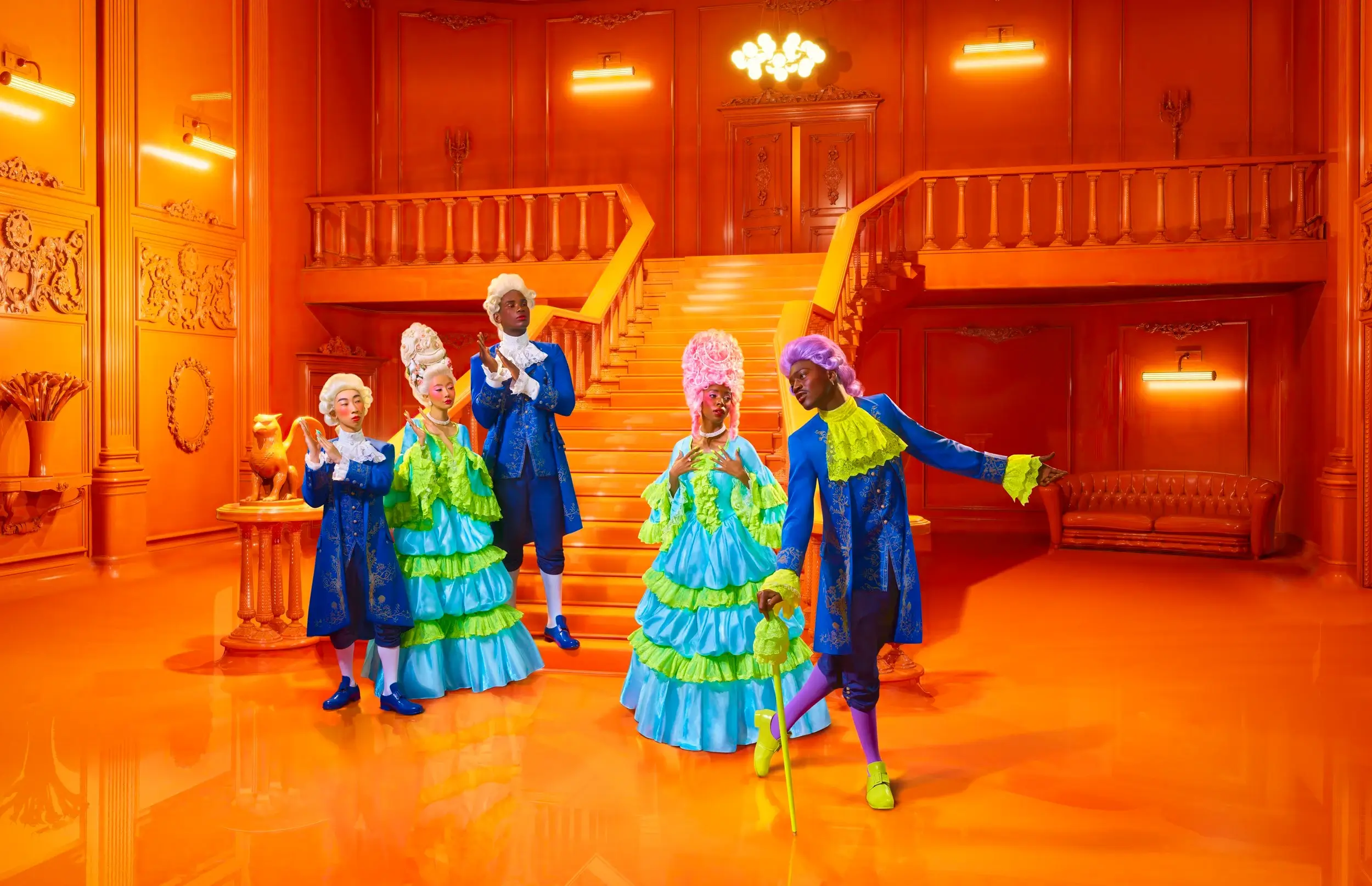 cross-section of colorful people