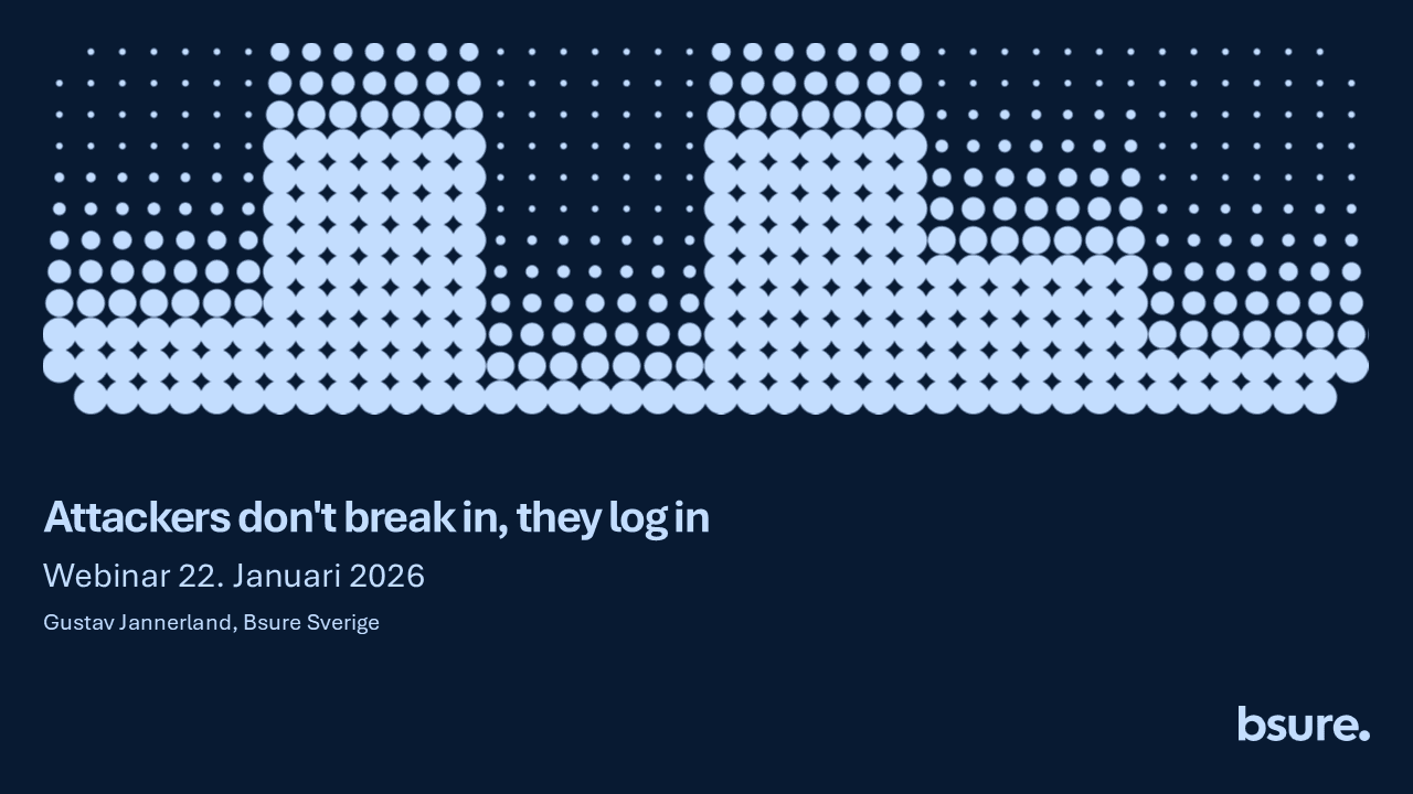 Hackare bryter sig inte in, de loggar in.