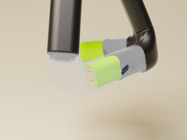 Frame 2: latch released