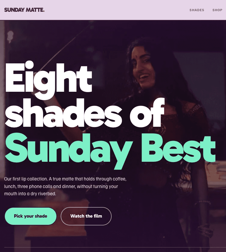 website design landing page for brands case study research - Raised Media Co.
