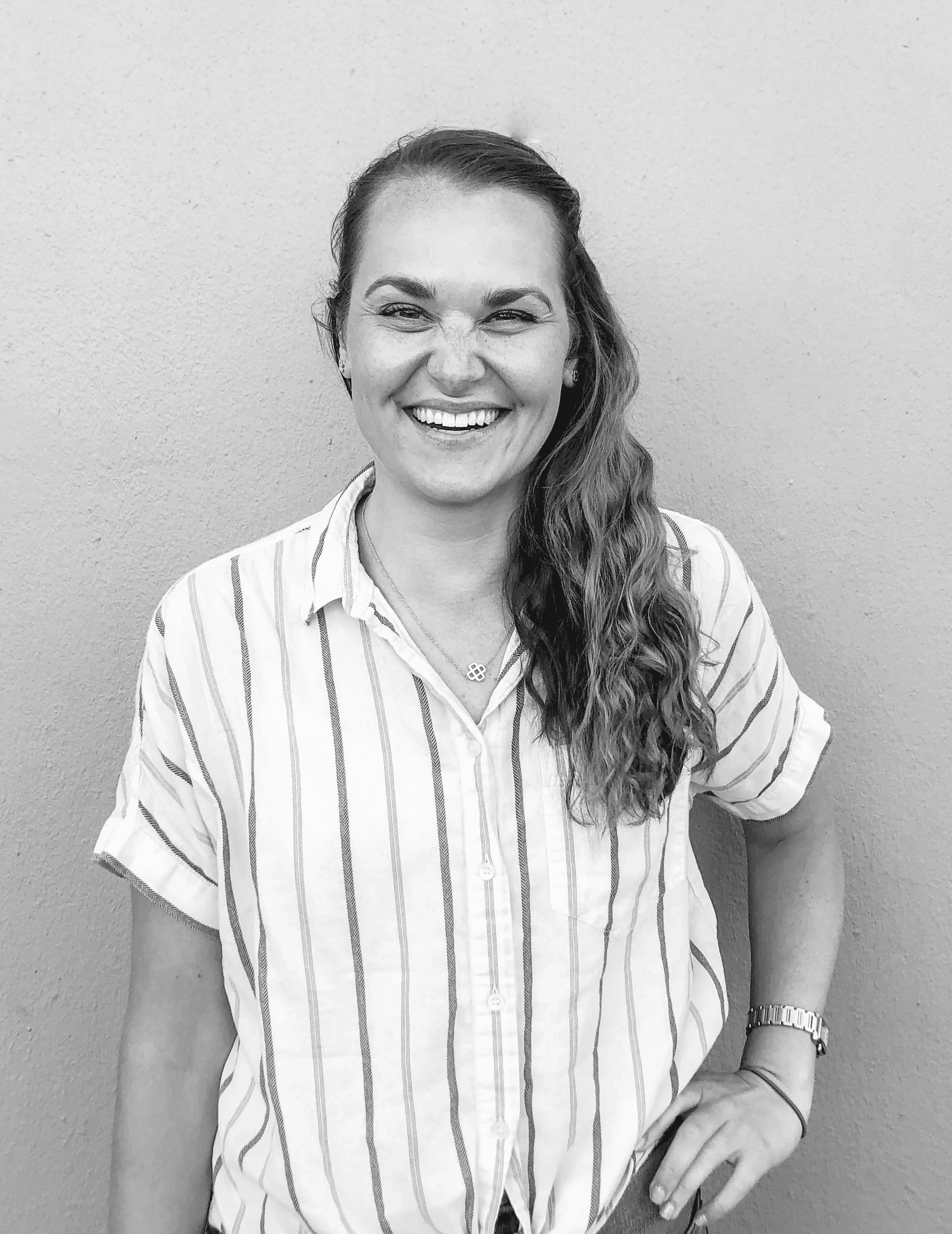 Black and White Photo of Paige