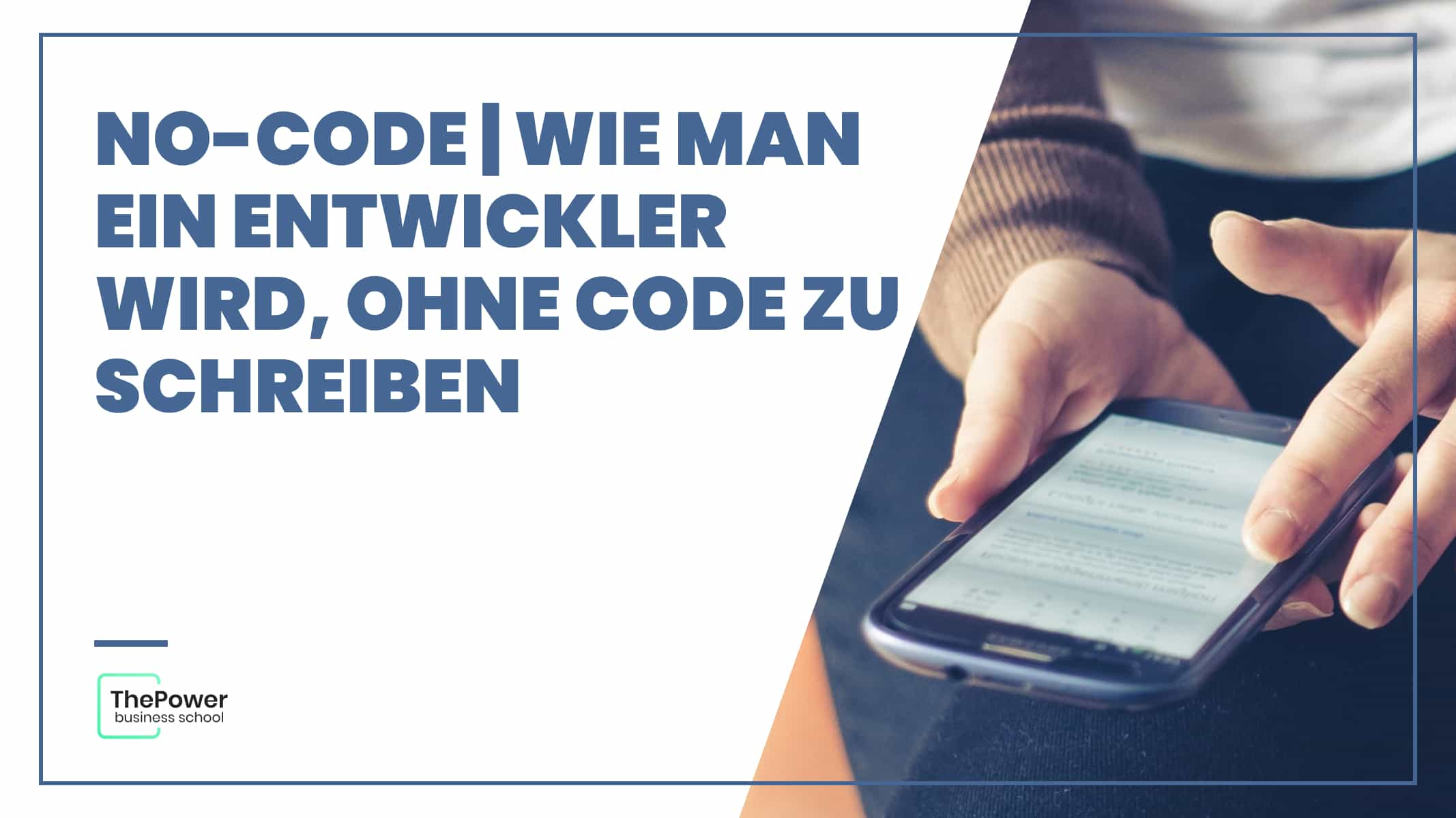 No-Code | Wie man ein Entwickler wird, ohne Code zu schreiben