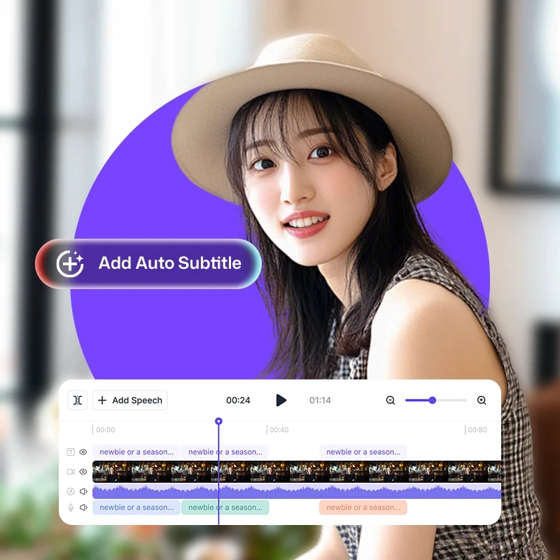 precise subtitles with AI
