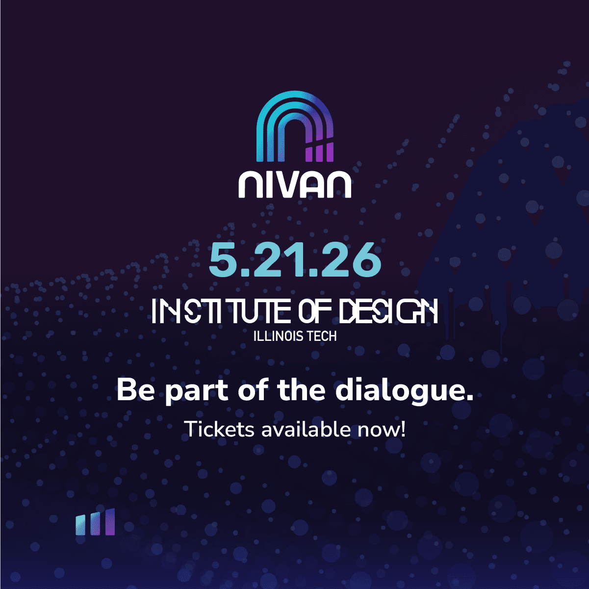 8 variations of nivan logos that includes stacked, horizontal, color, and reverse logos