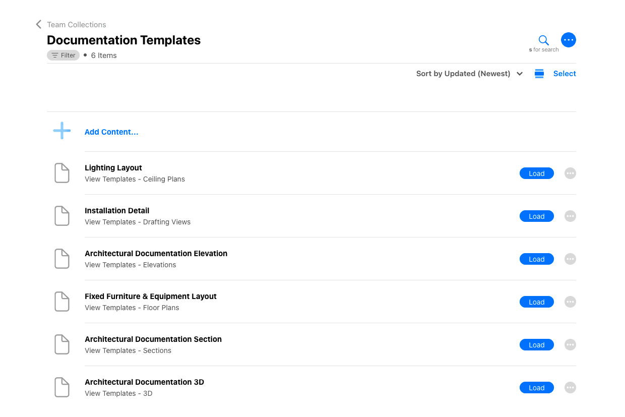 Organise and find templates in your Library or Collection.