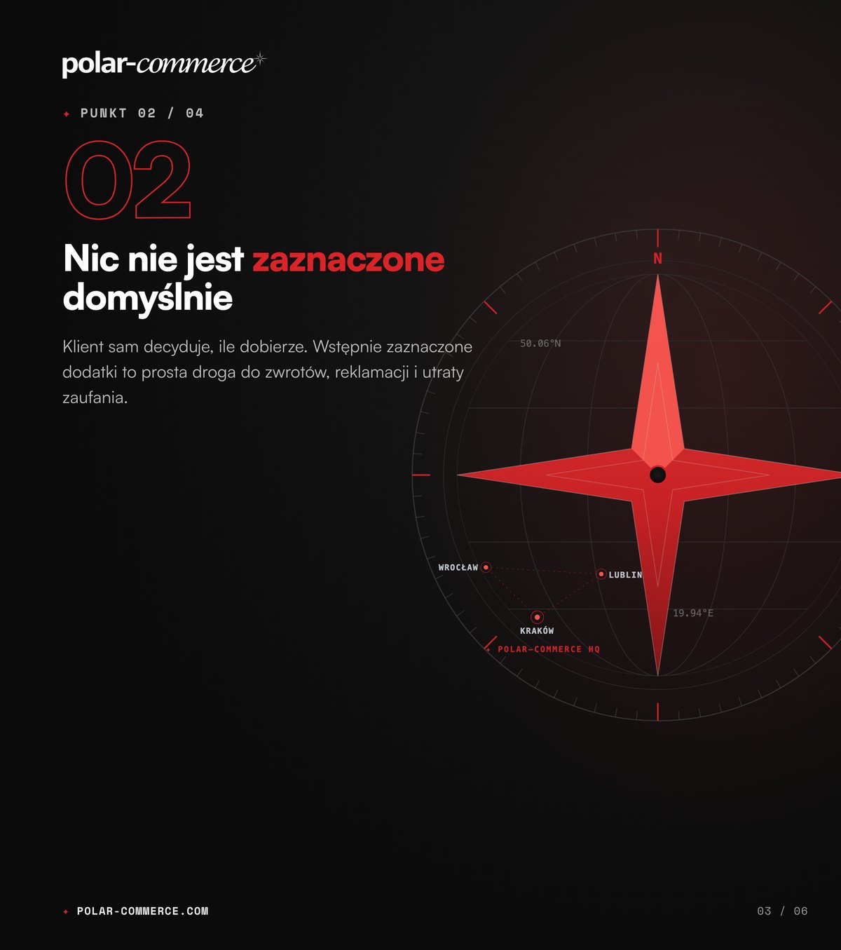 Nic nie jest zaznaczone domyślnie