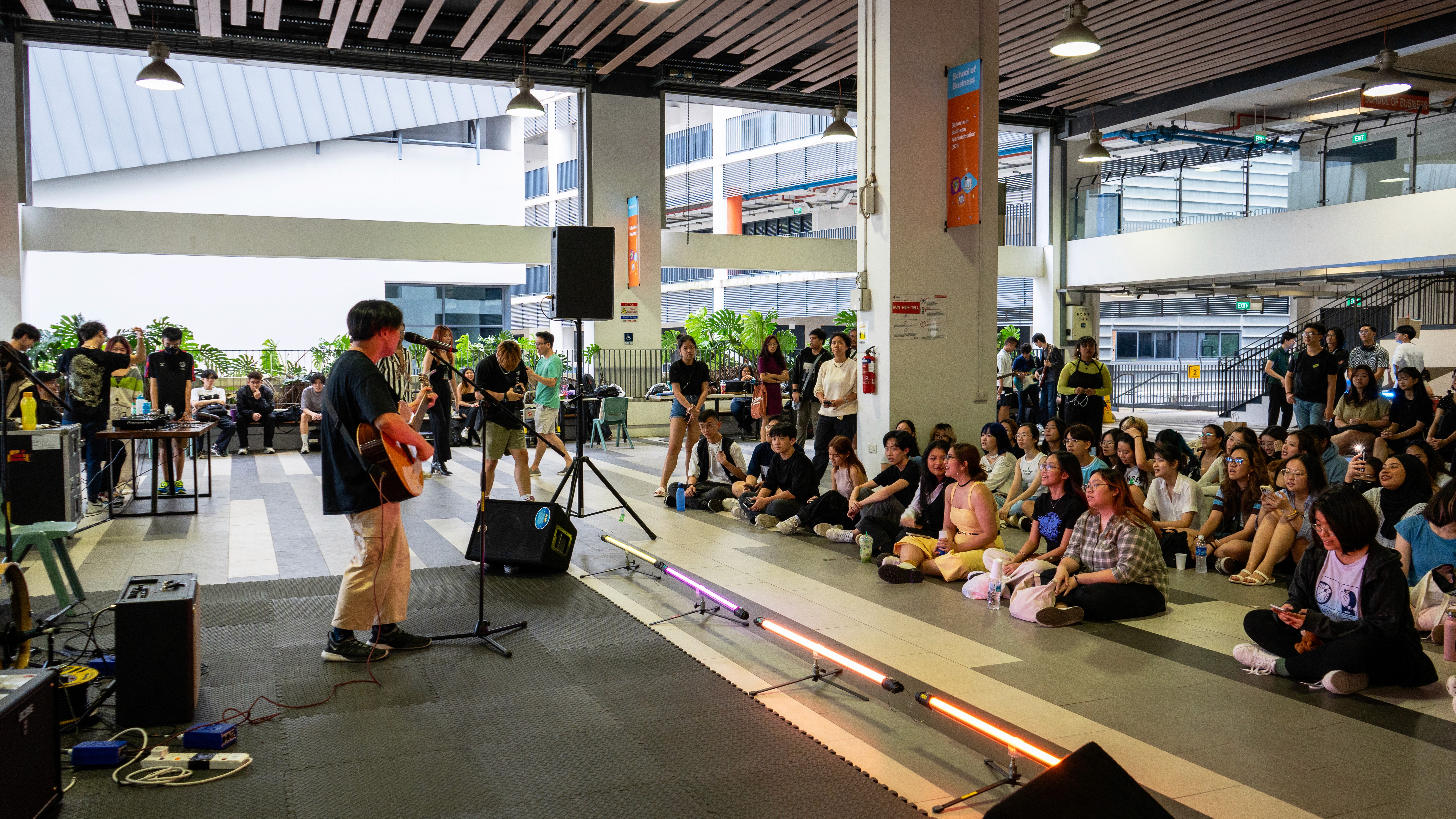 Audience mesmerised as they watch and listen to Ezekiel's performance on stage