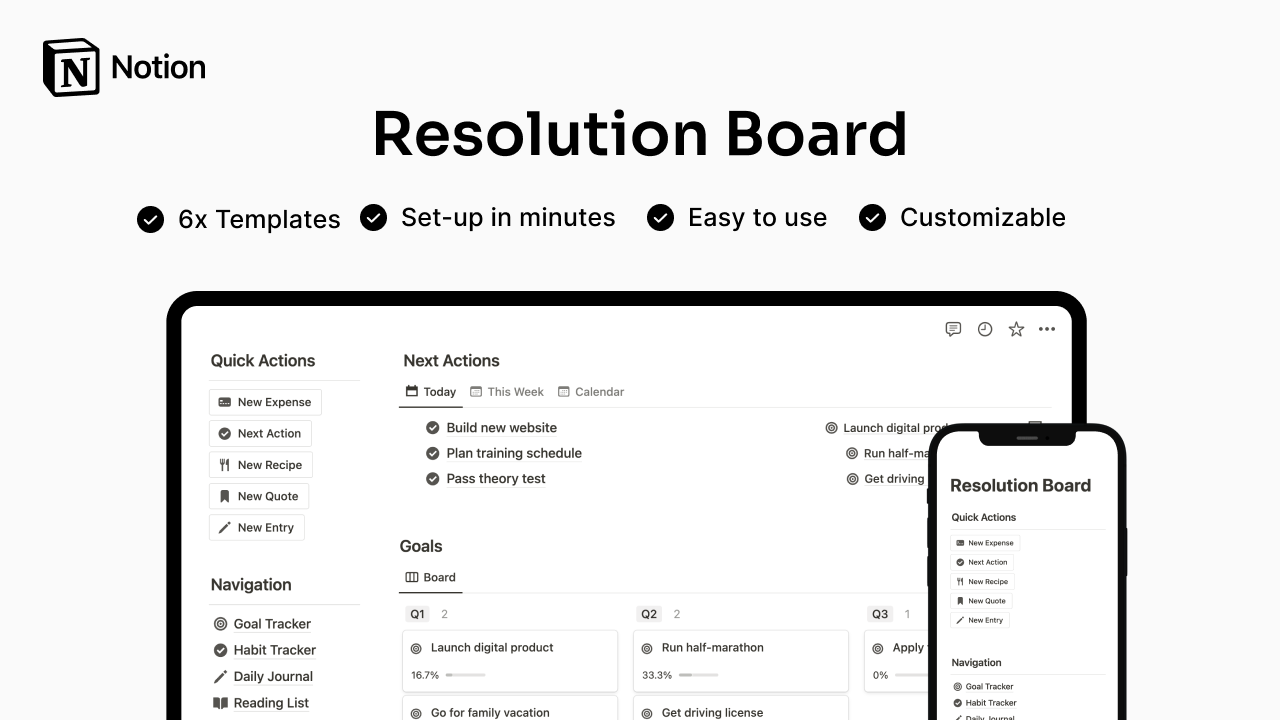 30+ Best Notion Planner Templates