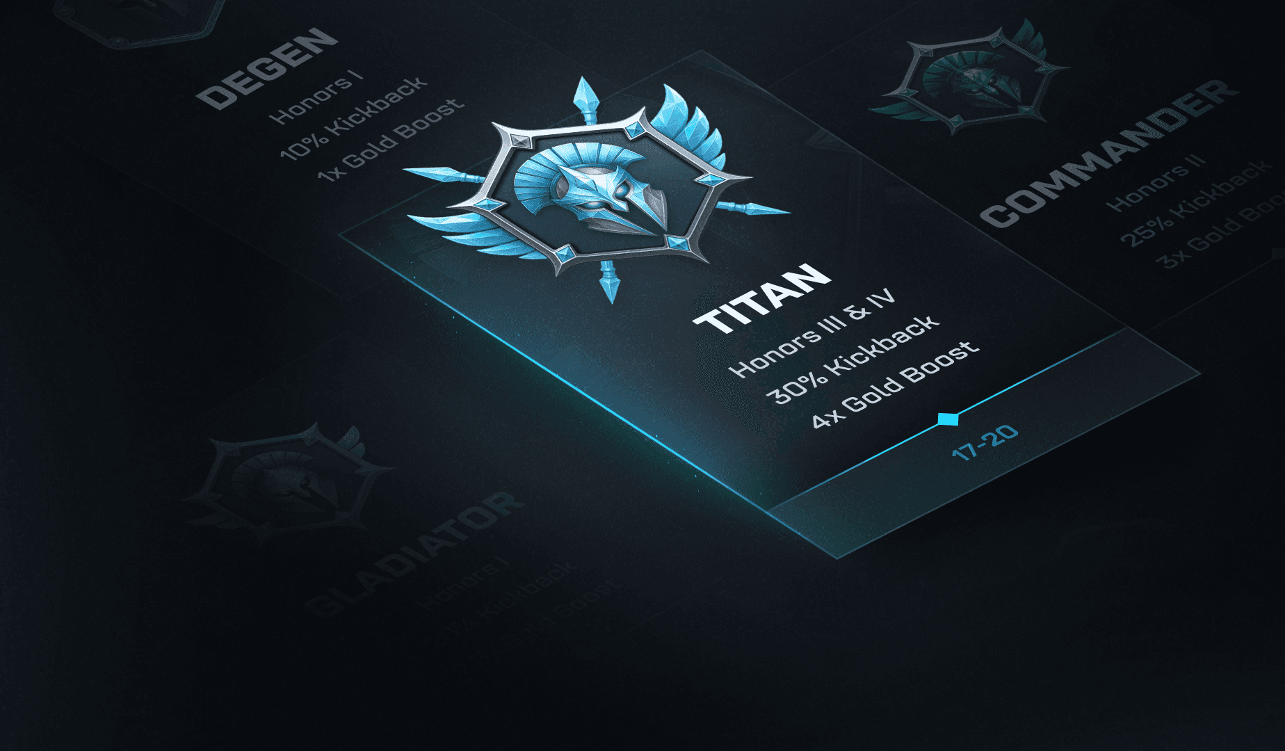 Your Arena Ranks. Progress through ranks to unlock Higher Cashback,Gold Multiplier Boosts, Instant Gold Payout, and more.