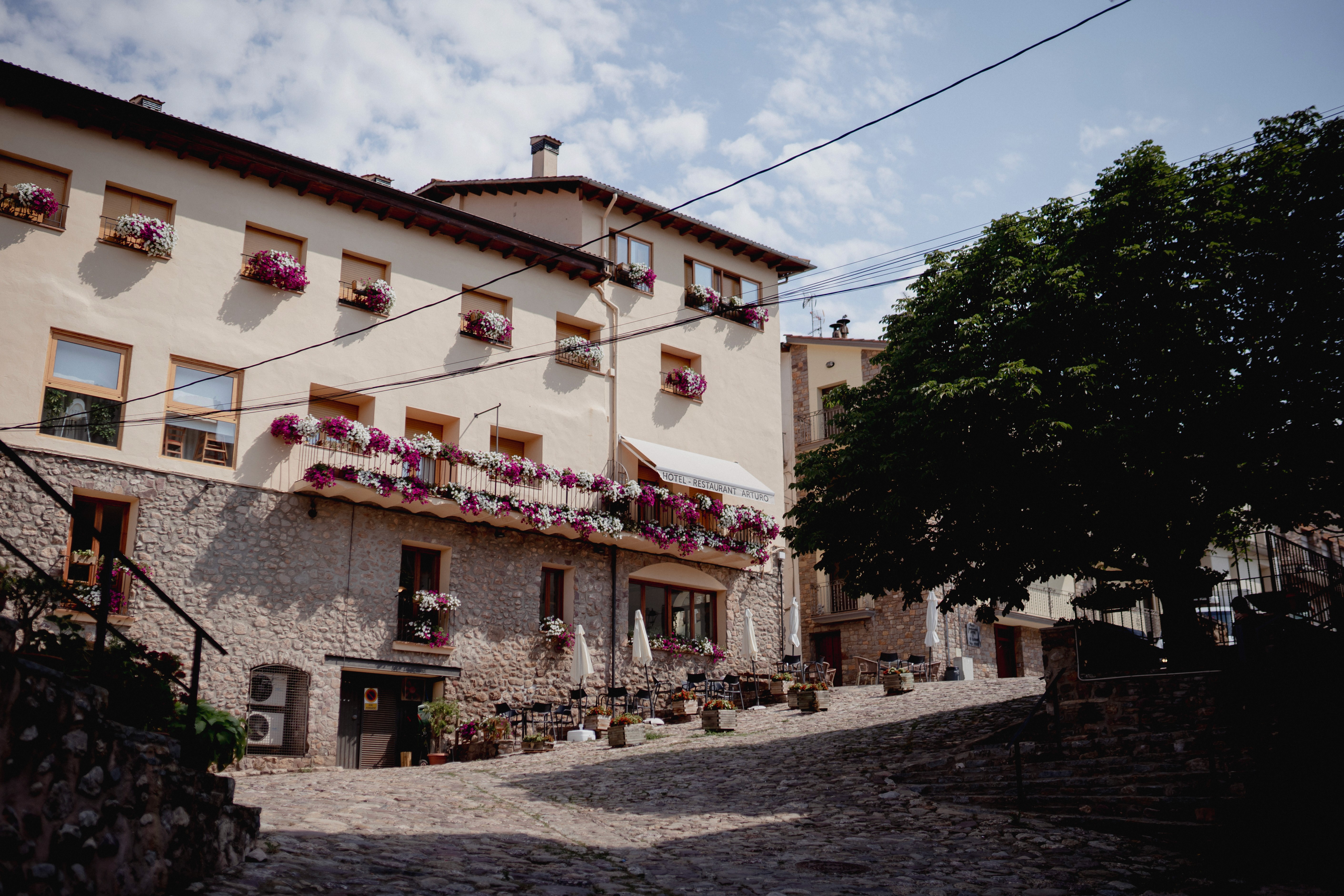 Traditional house by tthe lake in autumn atmosphere