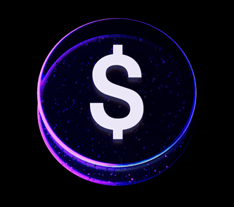 3D Dollar Coin