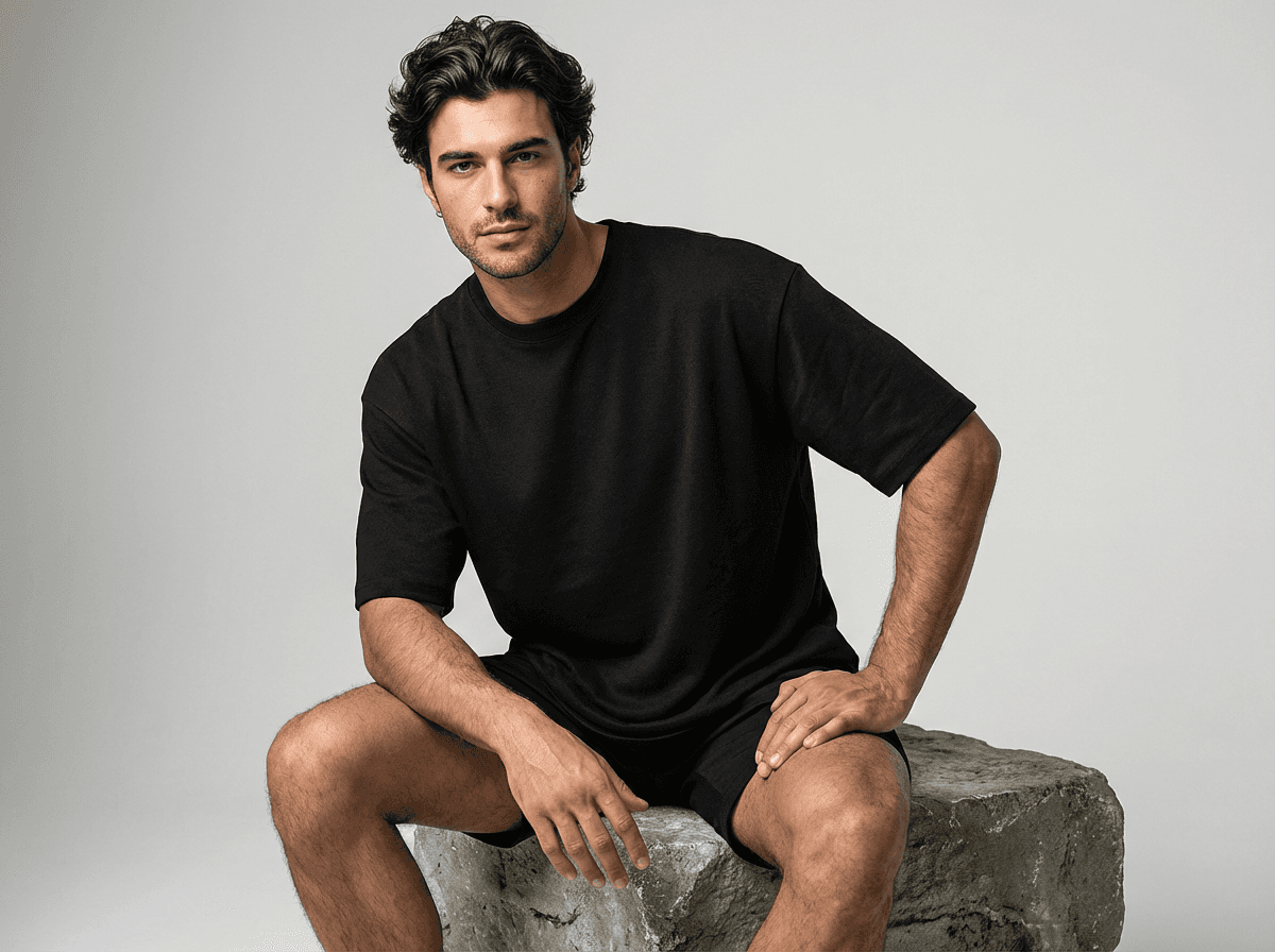 male fashion model AI