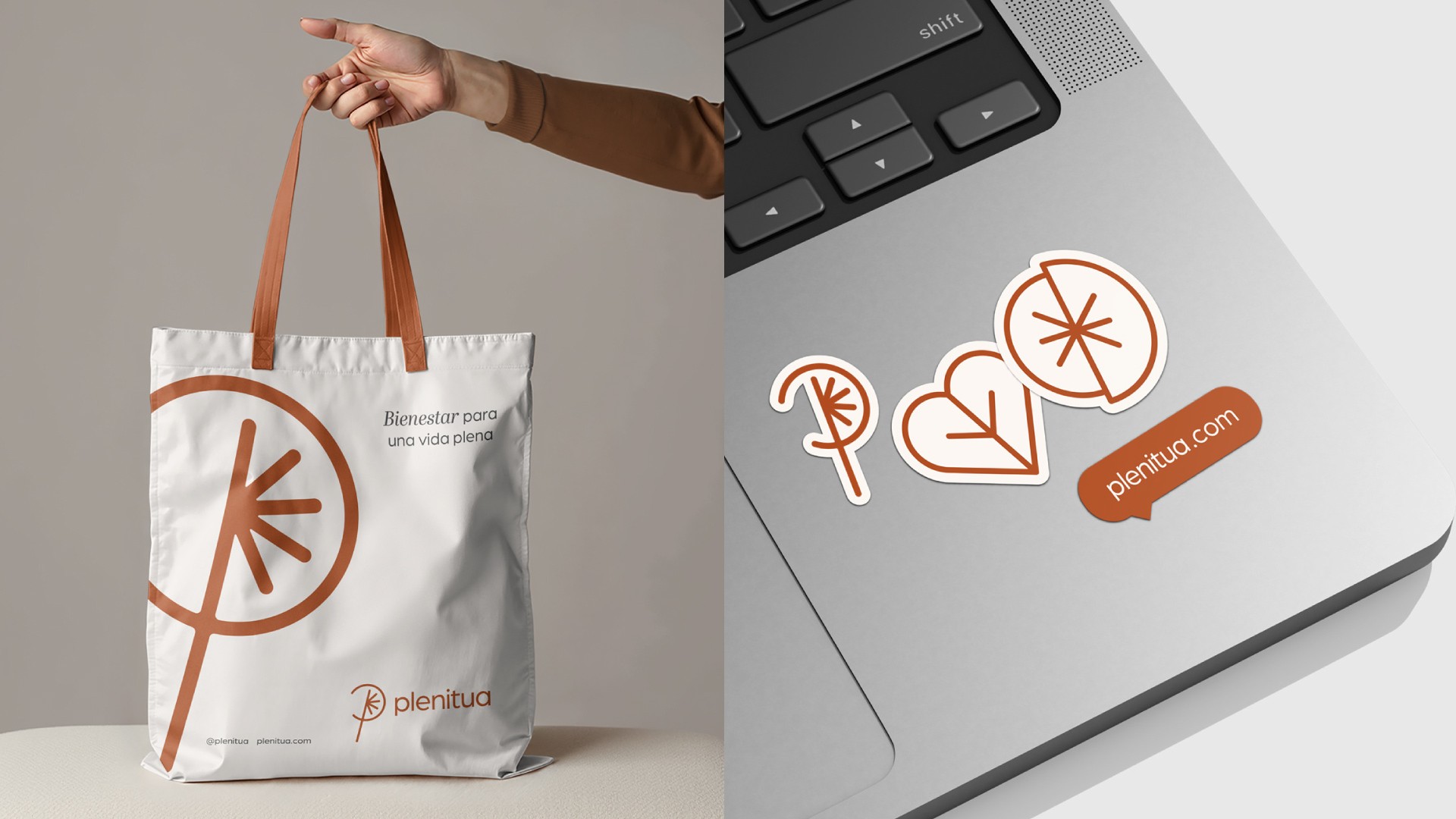 Diseño de logotipo emocional para Plenitua, espacio de reconexión y desarrollo personal – Lagom Studio Chile.