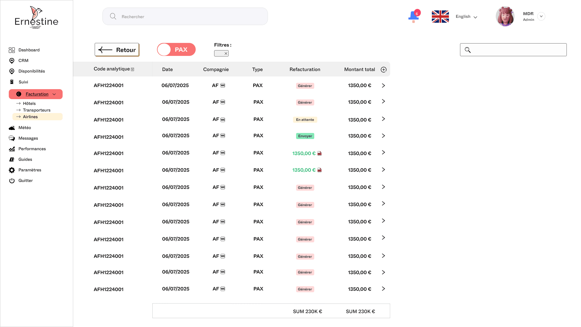 ernestine web app 10