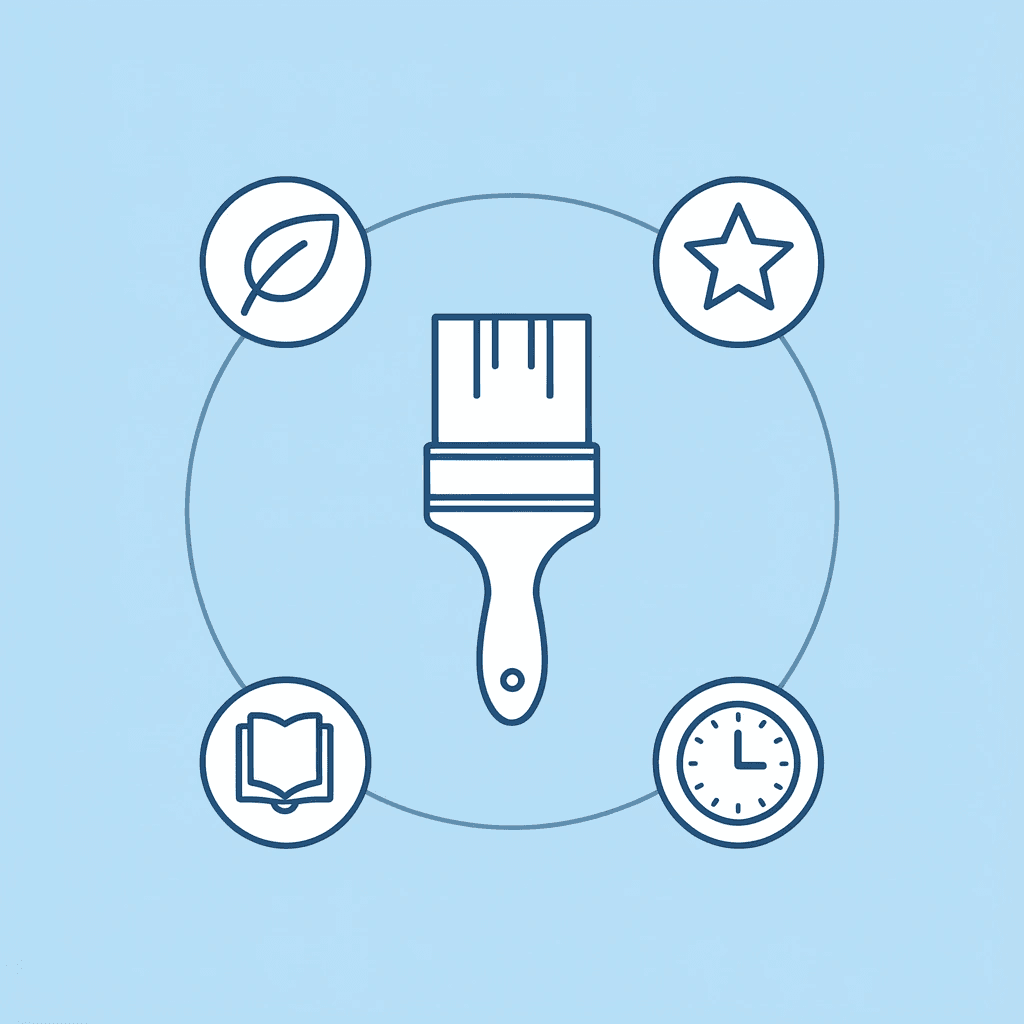 Central hub showing 'Fall Classroom Space' connected to sensory bins, paper leaf chains, pumpkins, and fall decorations