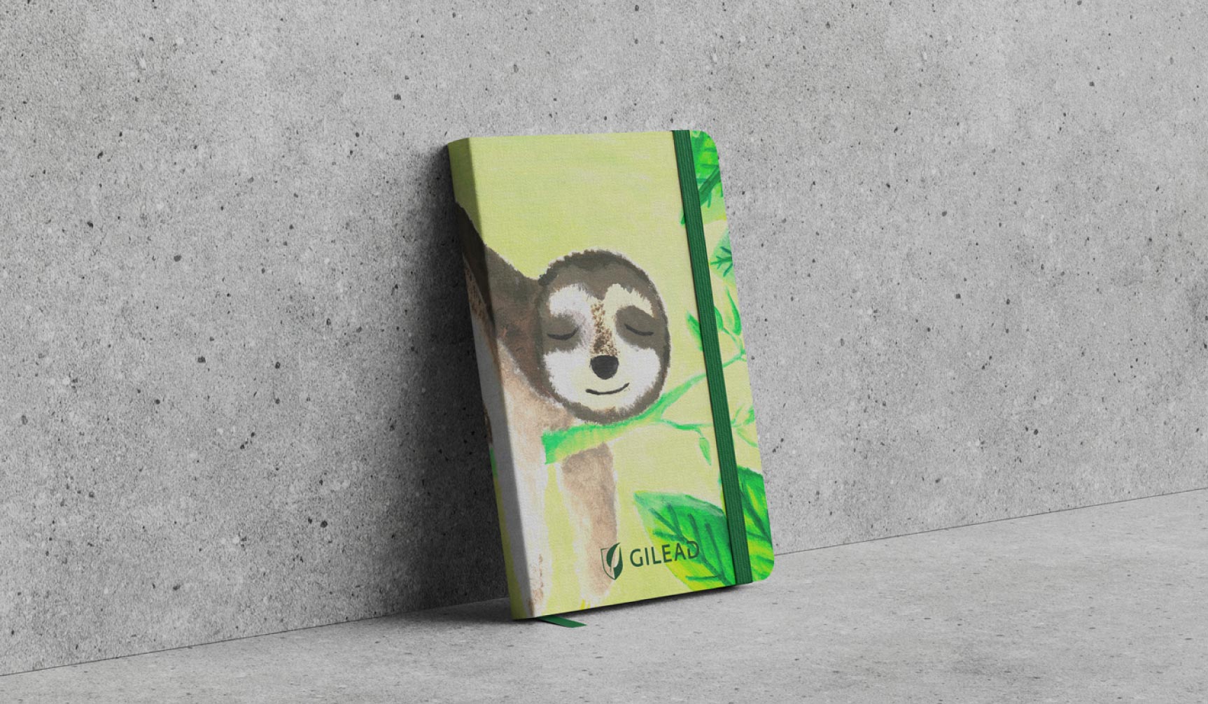 Notes Urtica na szarym tle z ilustracją ekologiczną