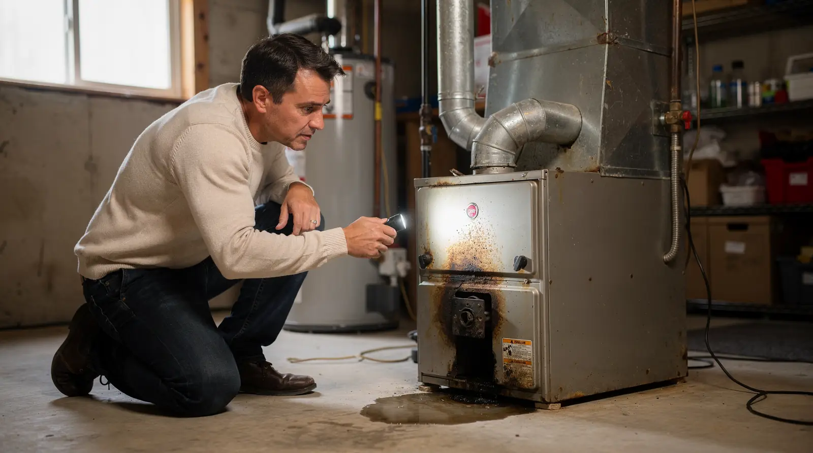 Unusual noises like banging or squealing indicate loose or worn parts.; No heat or insufficient