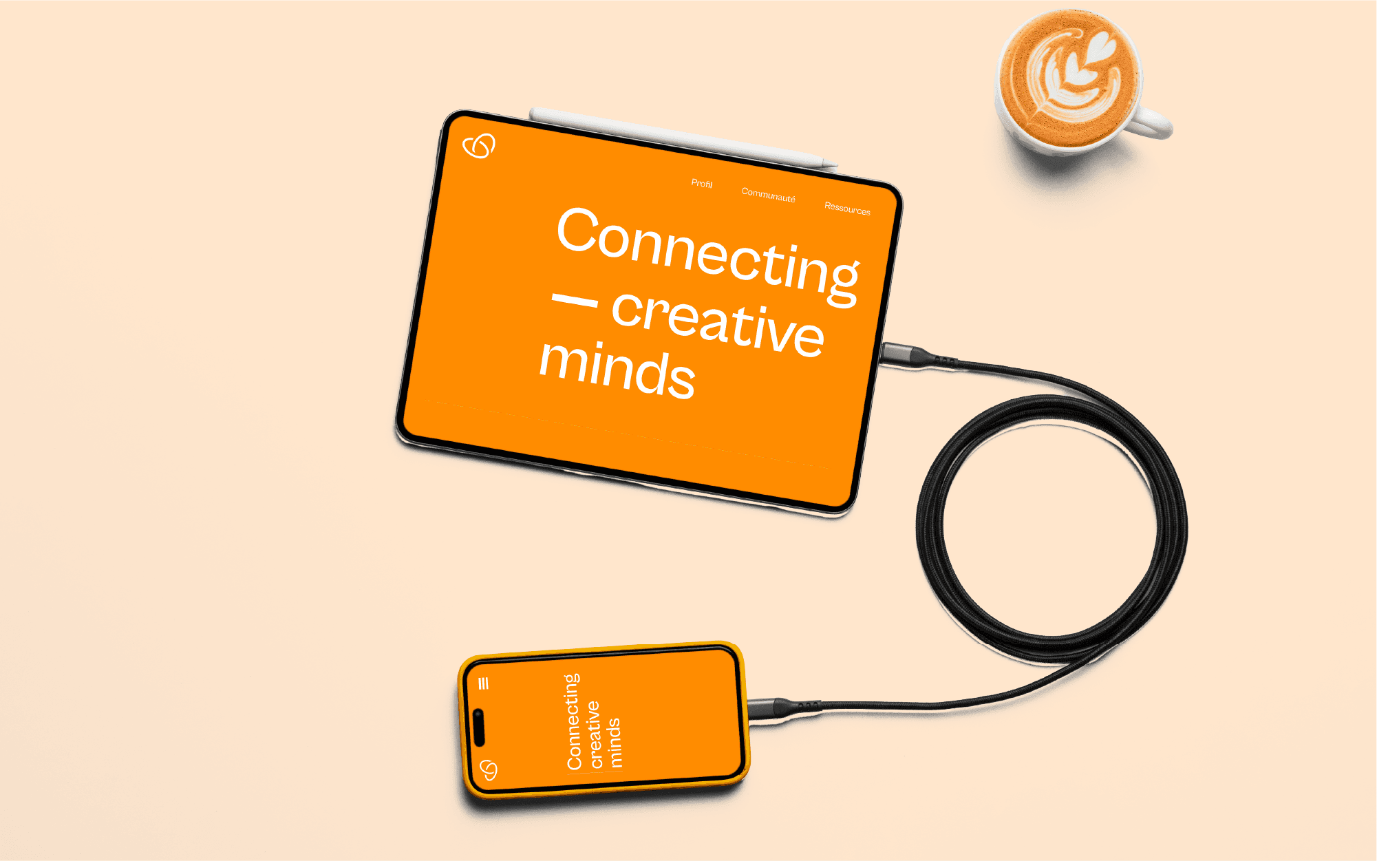 Mock up écran d'accueil du site web FOYP sur Tablette et Mobile