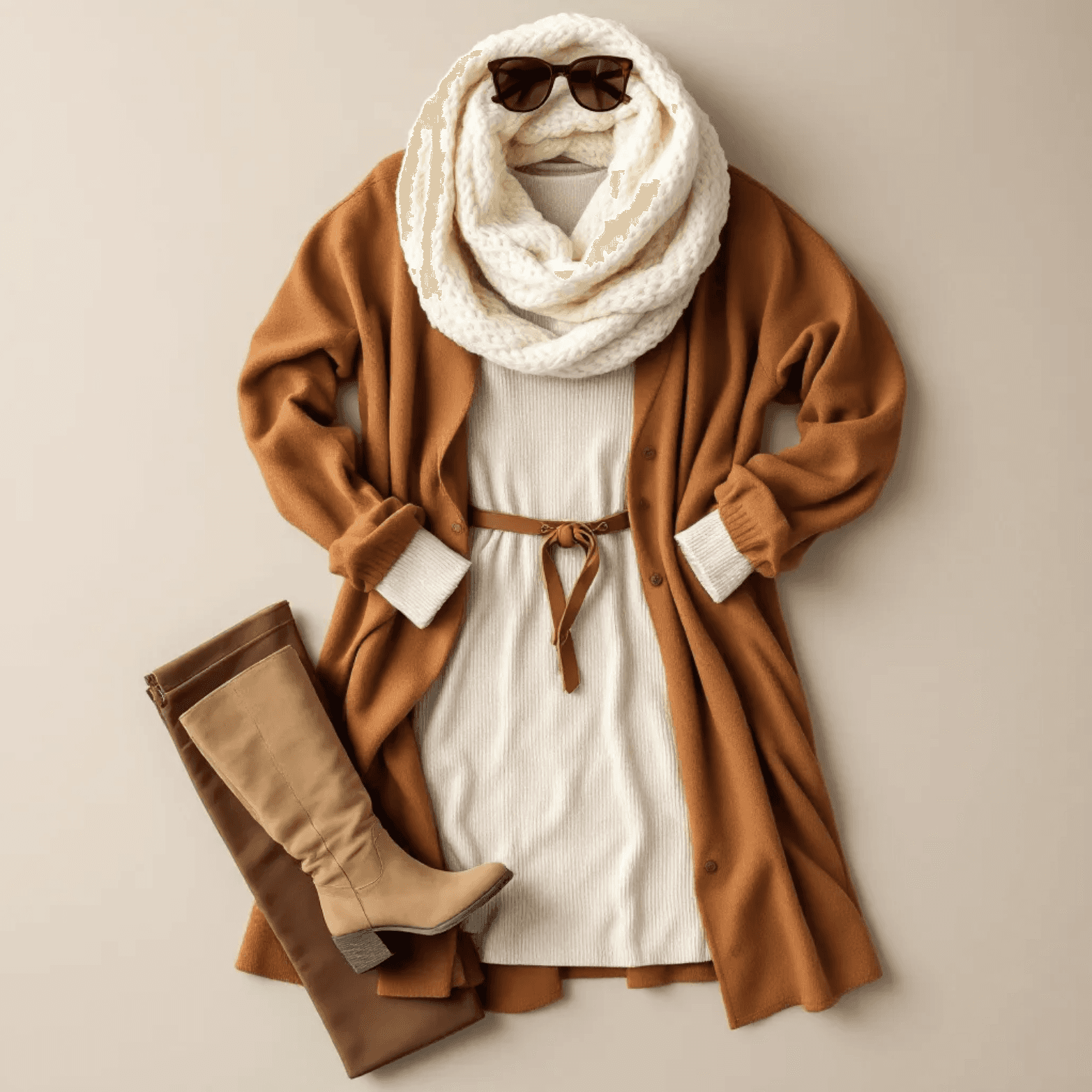 warm autumn outfit idea 2