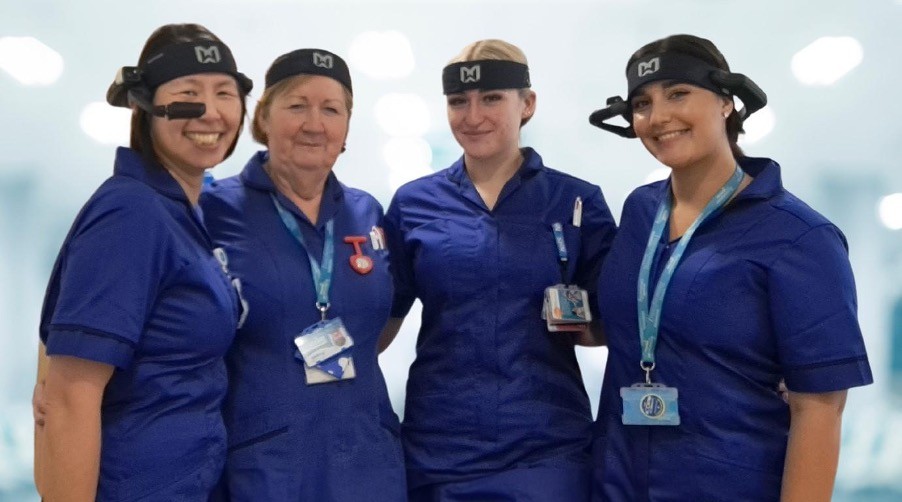 NHS Worker with Smart Glasses
