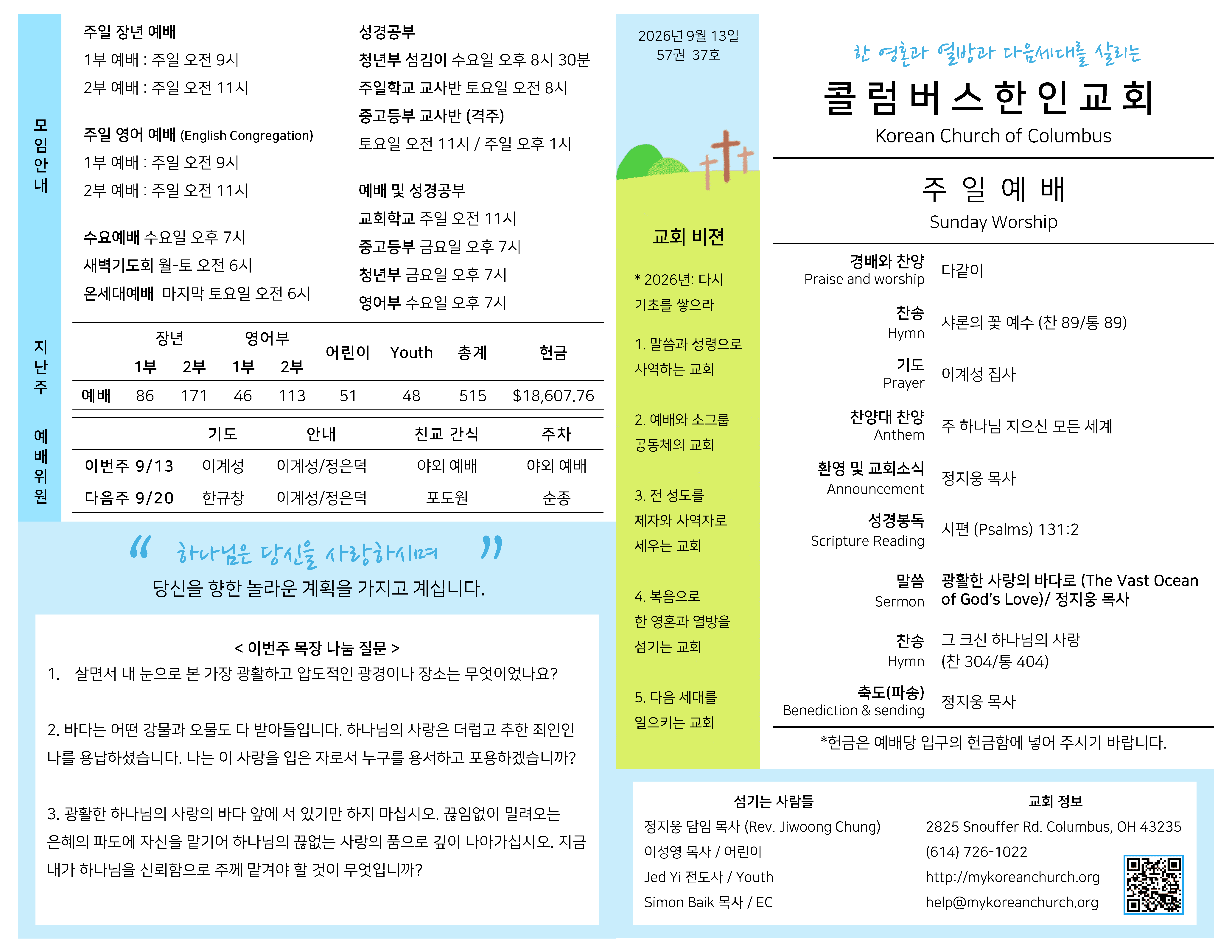 Bulletin preview front